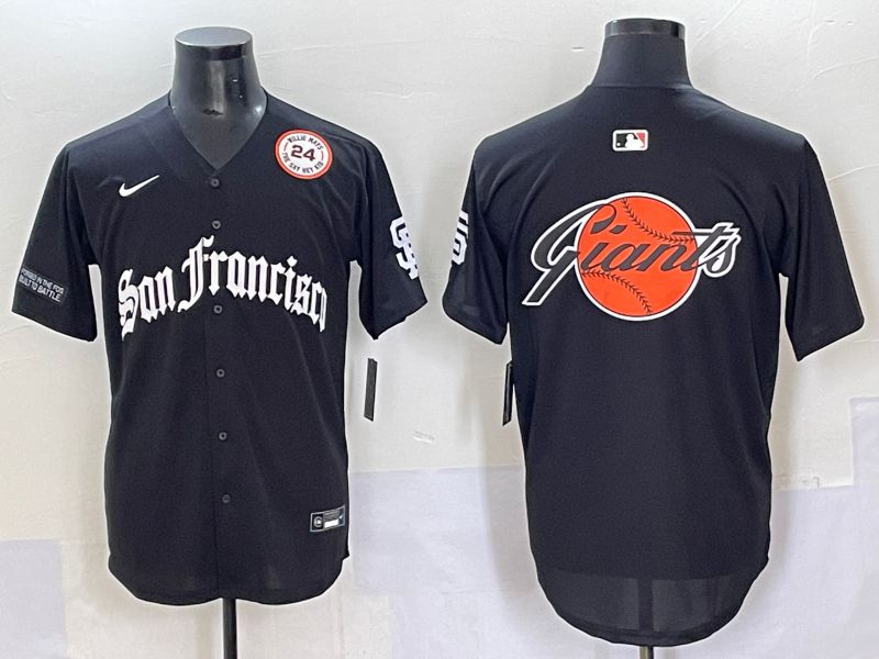 Men 2025 San Francisco Giants Blank Black Five generations Joint Name Nike MLB Jersey style 11->san francisco giants->MLB Jersey